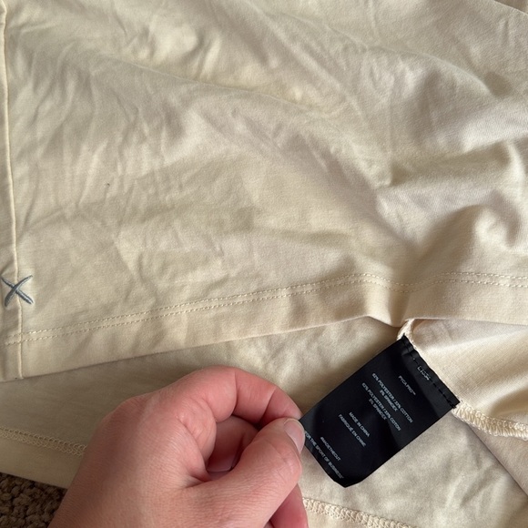 CUTS Almost Friday Crewneck Cropped Athletic Cream Short Sleeve Tee - Picture 6 of 8